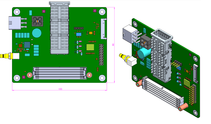 VectorPath-to-ADI EVAL-AD9082 Connector Board